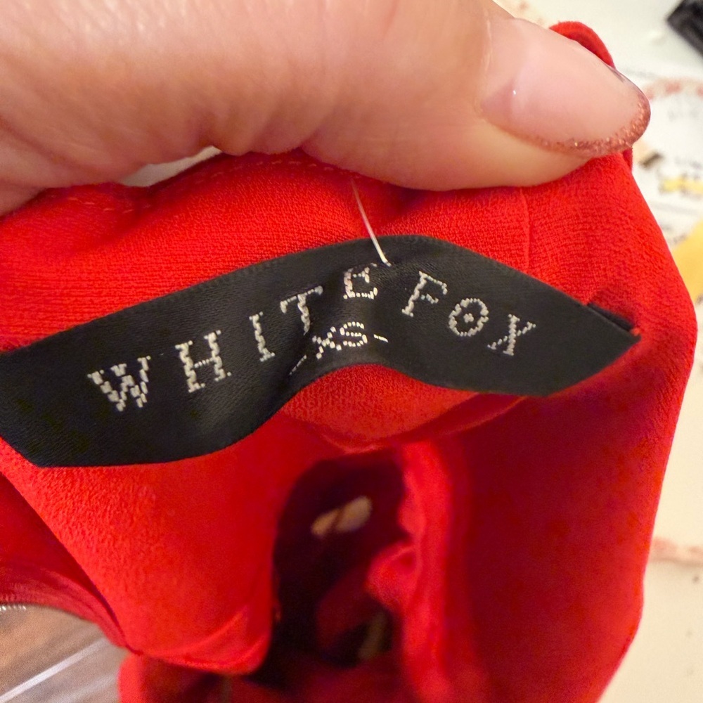 White Fox Red Mini Dress - Picture 8 of 8